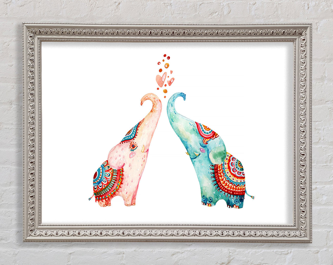 Elephant Love Framed Print
