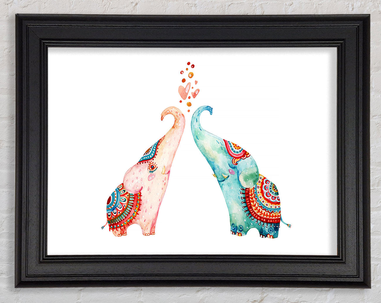 Elephant Love Framed Print