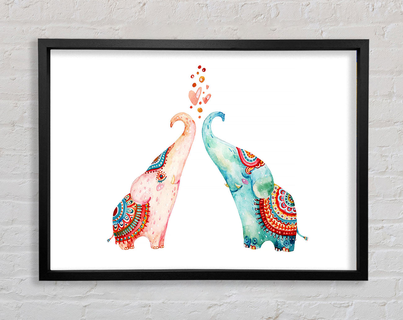 Elephant Love Framed Print