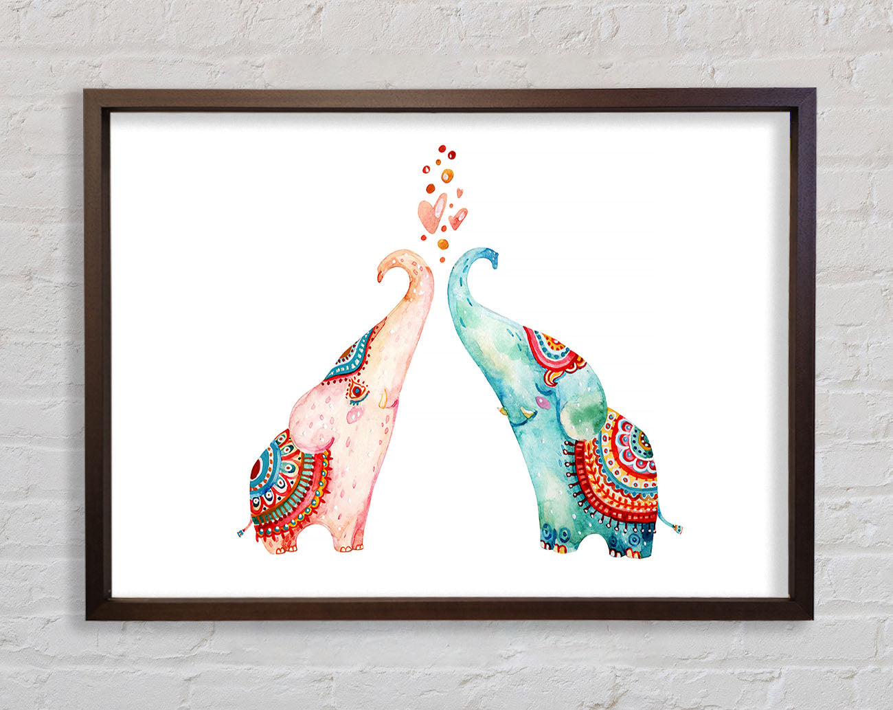 Elephant Love Framed Print