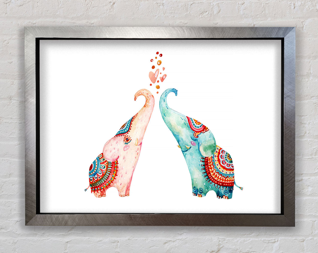 Elephant Love Framed Print