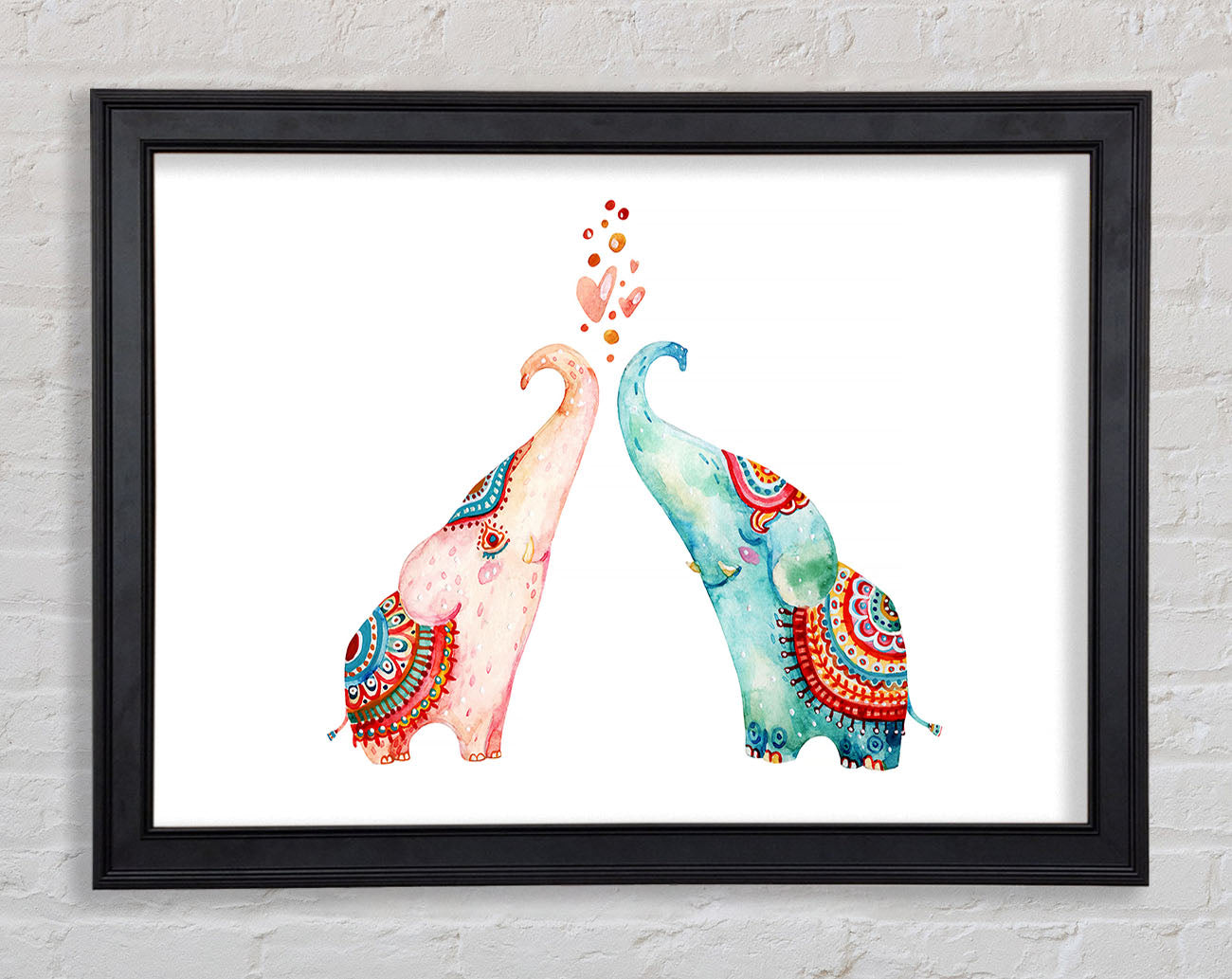 Elephant Love Framed Print