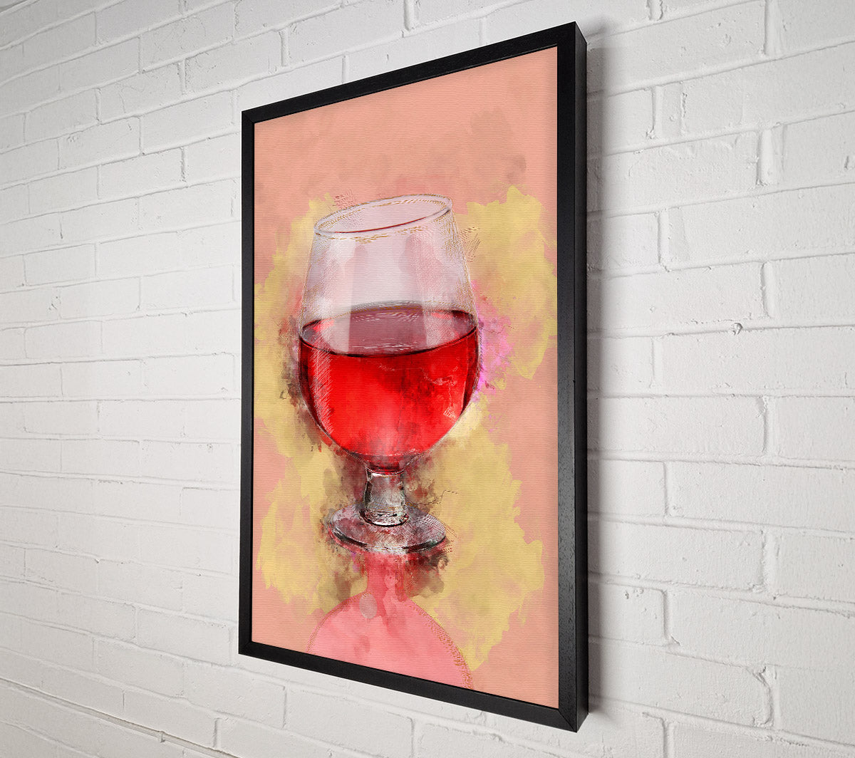 Red Wine Glass Canvas Wall Art