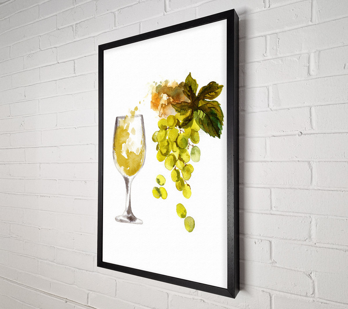 White Wine Straight From The Grape Canvas Wall Art