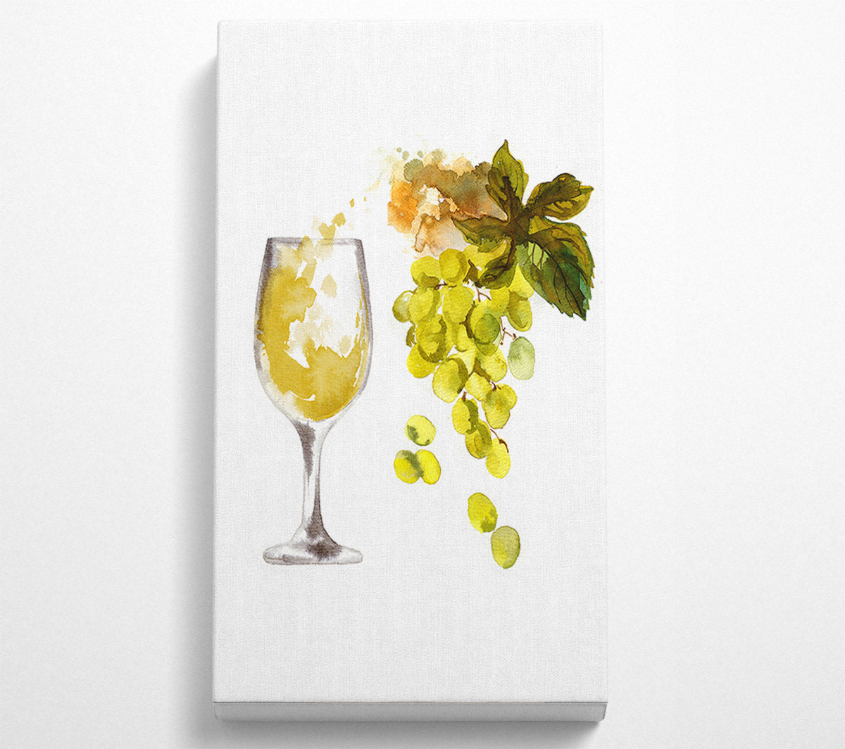 White Wine Straight From The Grape Canvas Wall Art