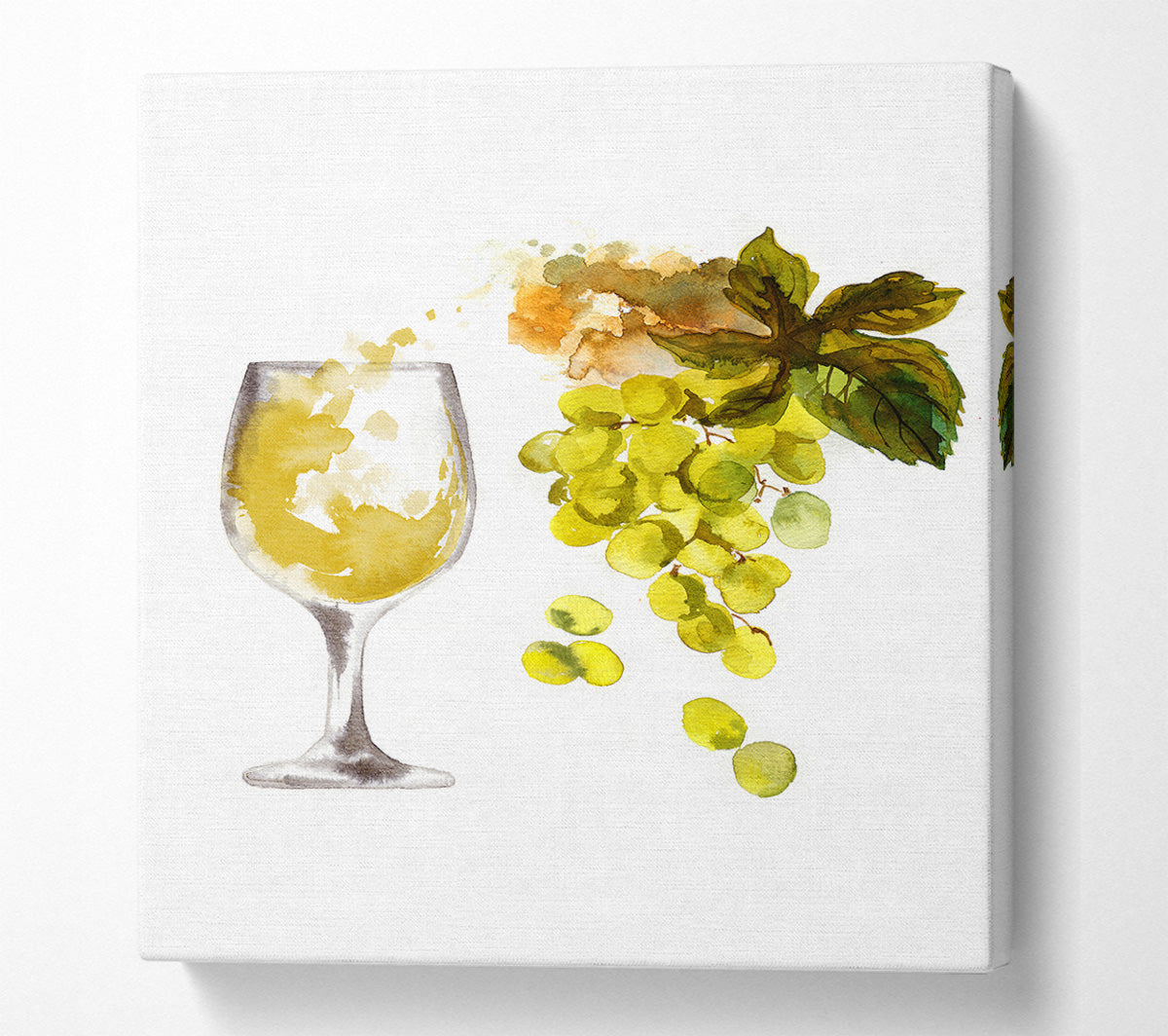 White Wine Straight From The Grape Canvas Wall Art