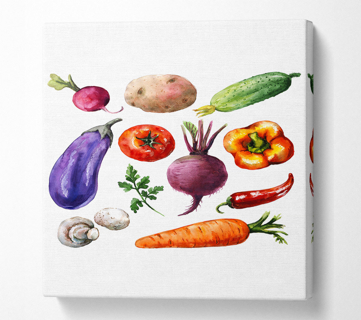 Vegetable Selection 2 Canvas Wall Art