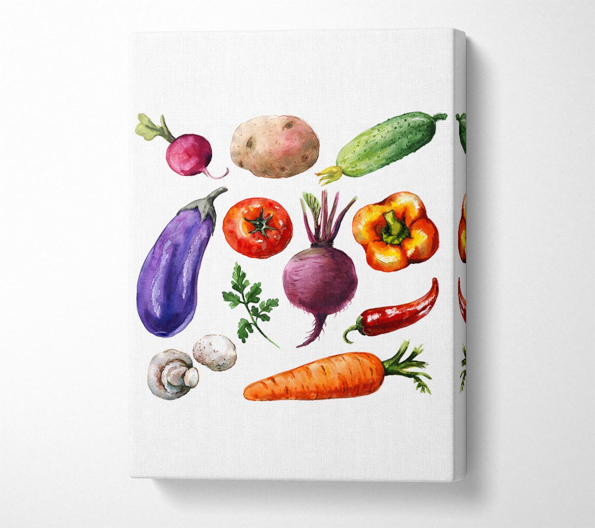 Vegetable Selection 2 Canvas Wall Art