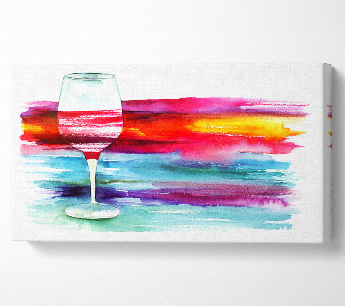 Wine Rainbow Canvas Wall Art