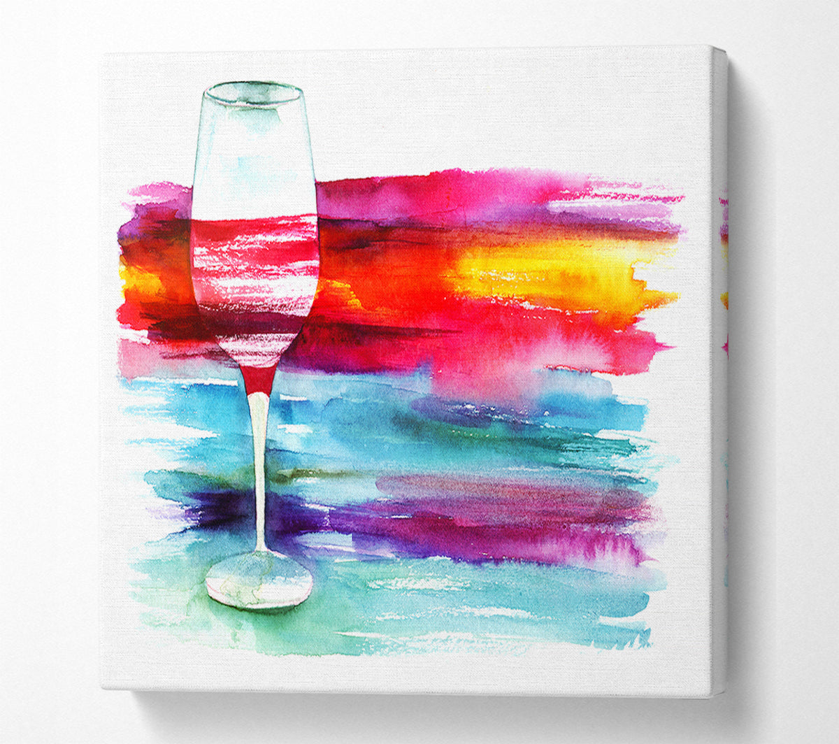 Wine Rainbow Canvas Wall Art