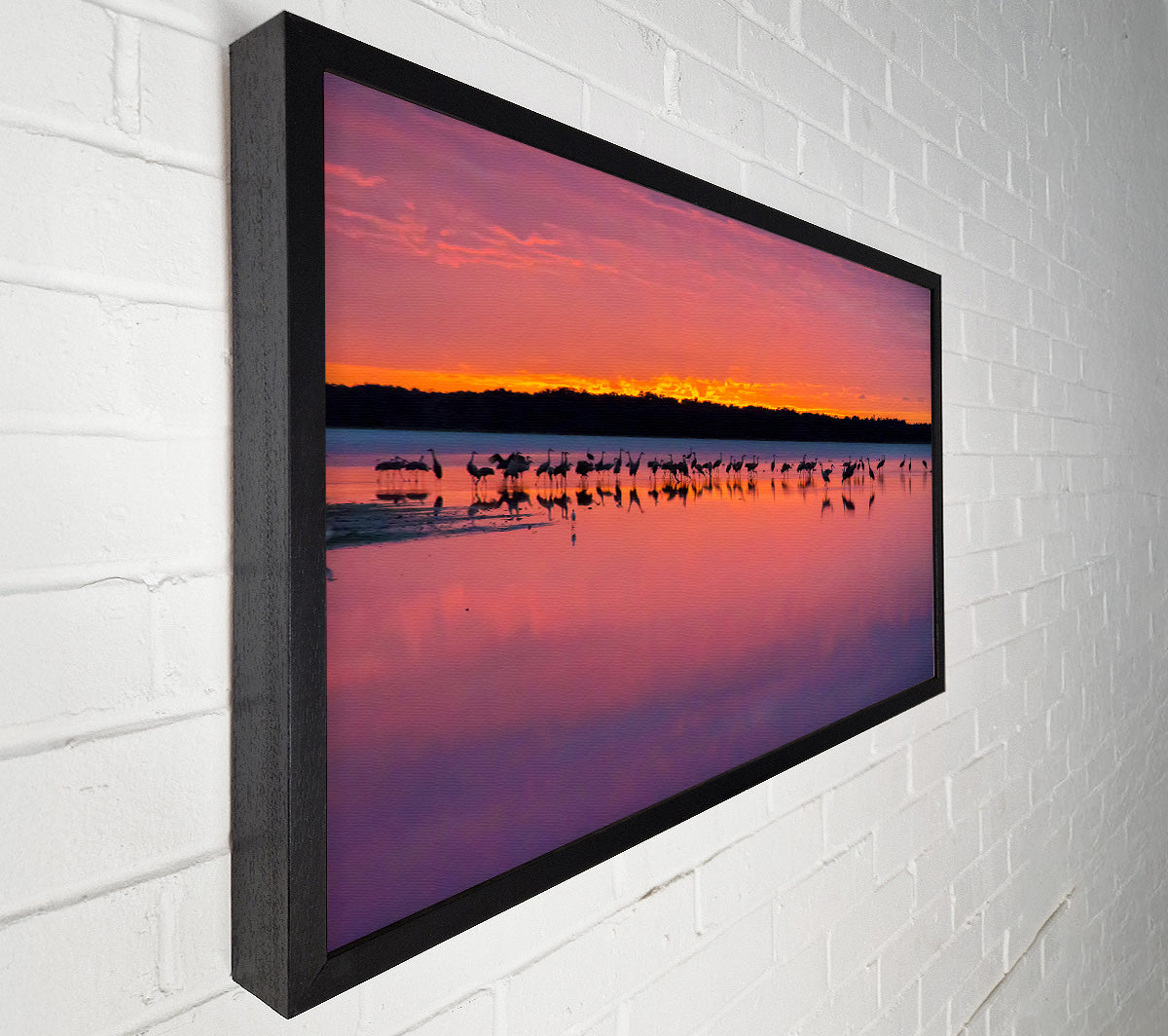 Pink Bird Paradise Canvas Wall Art