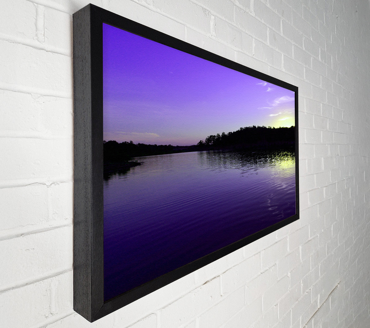 Purple Ripples Canvas Wall Art