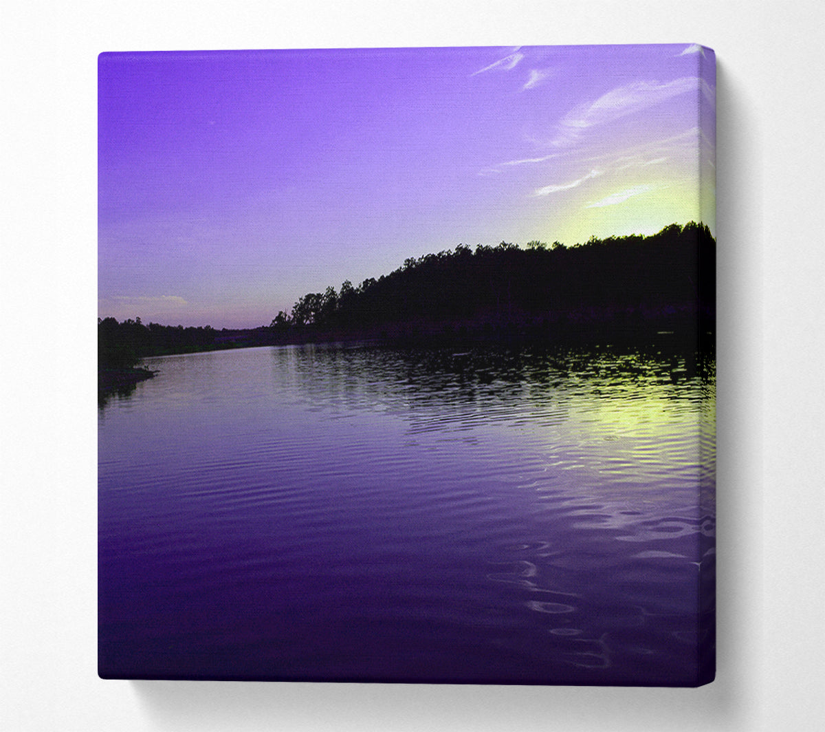 Purple Ripples Canvas Wall Art