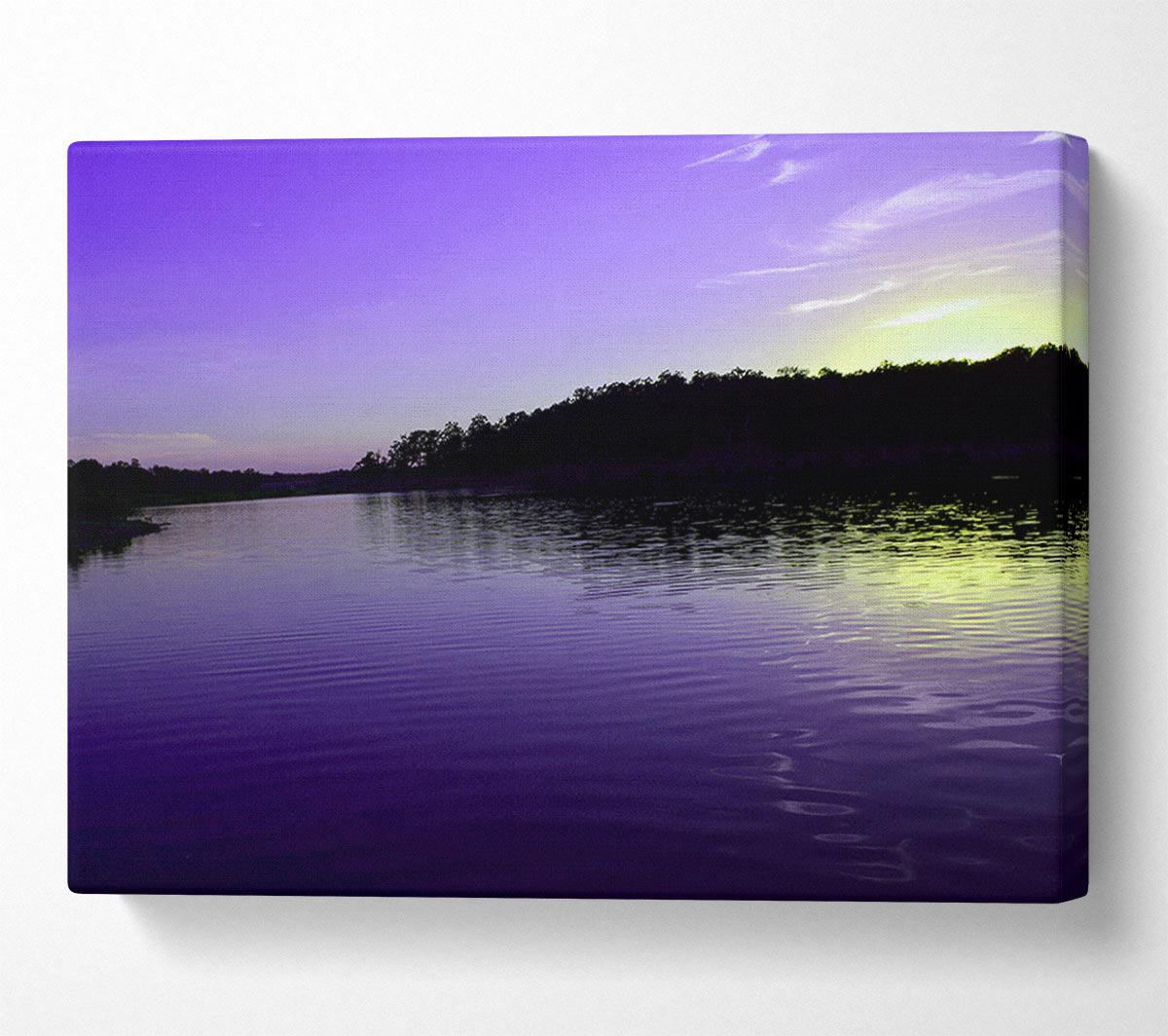 Purple Ripples Canvas Wall Art