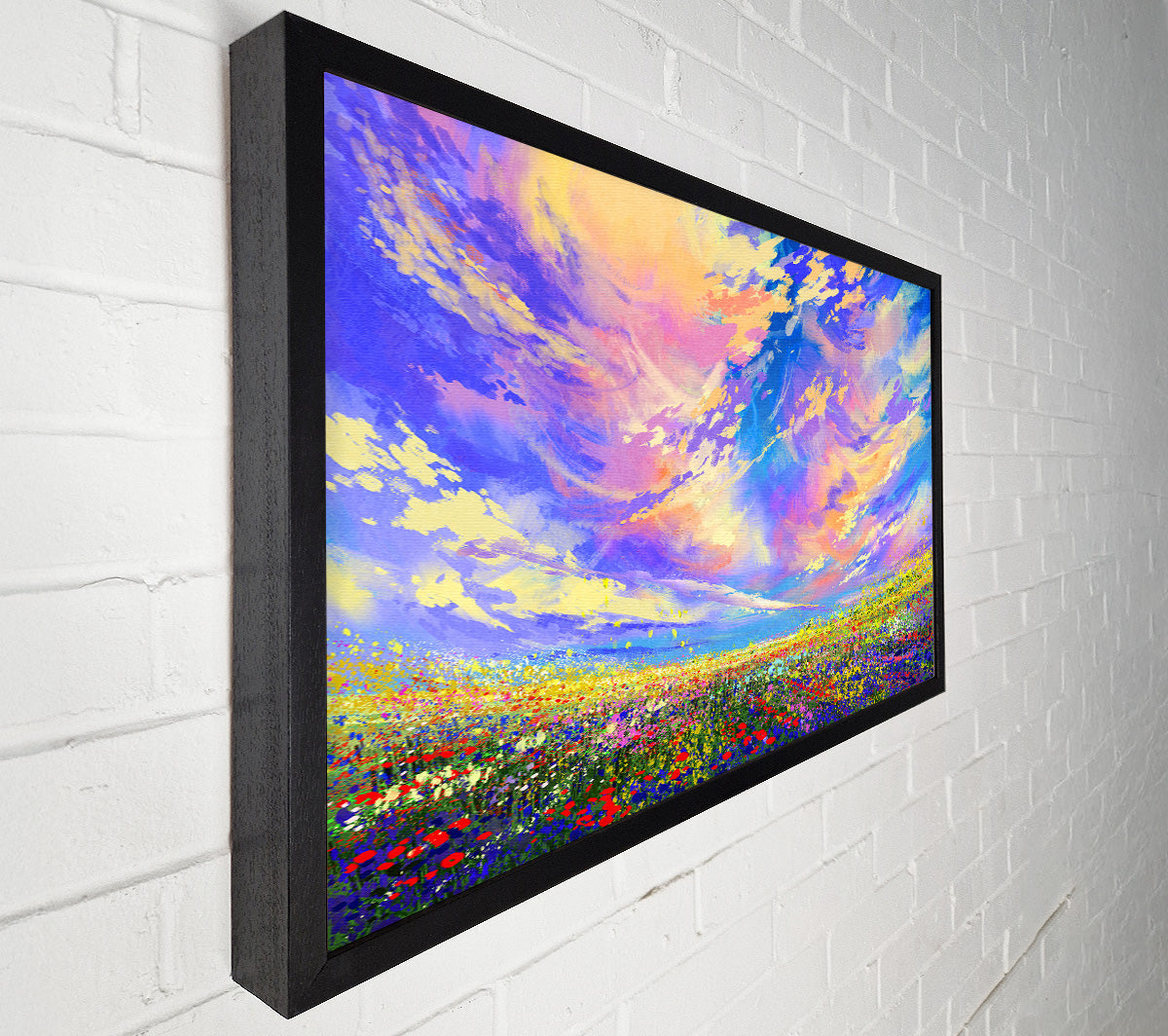 Rainbow Fields Canvas Wall Art