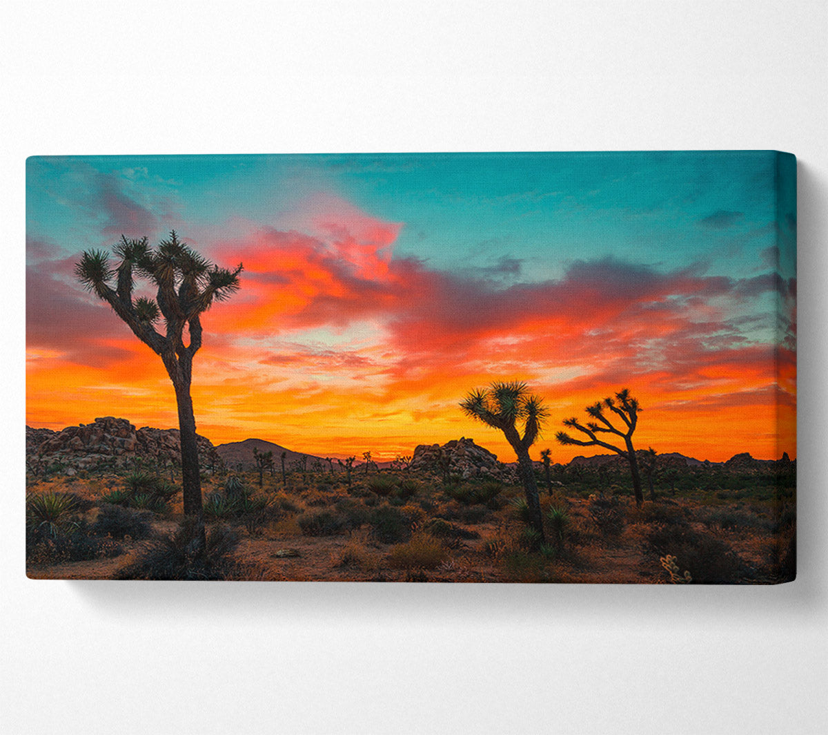 Sunset Desert Skies Canvas Wall Art