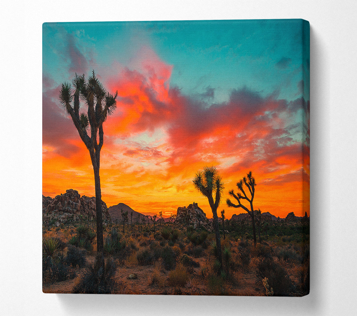Sunset Desert Skies Canvas Wall Art