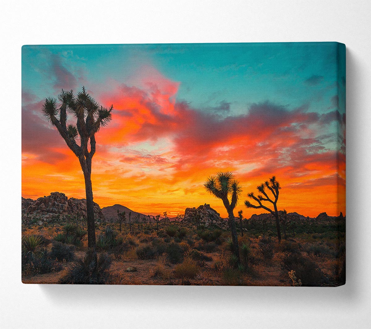 Sunset Desert Skies Canvas Wall Art