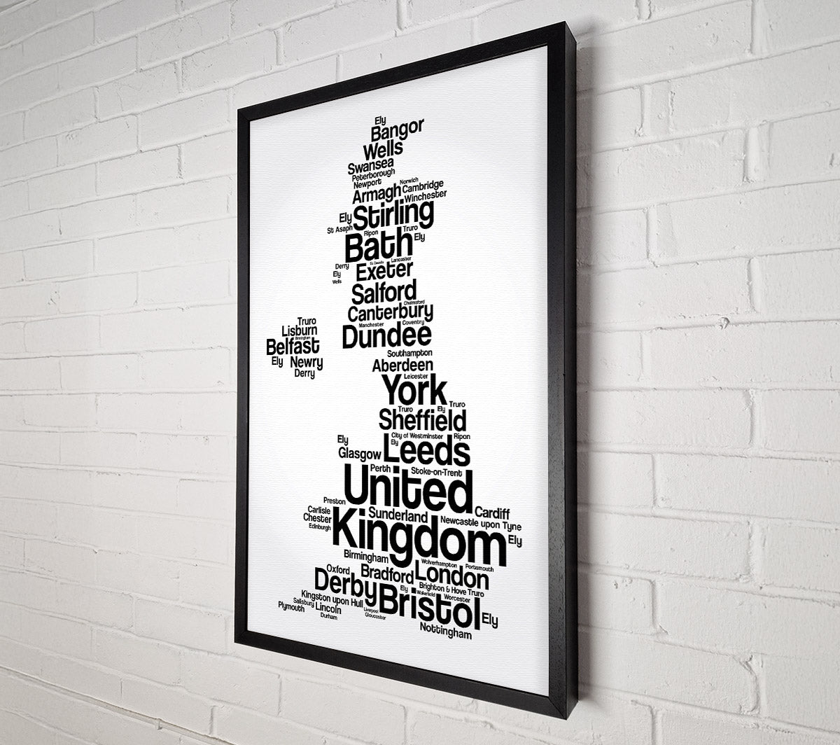 Towns In The UK Canvas Wall Art