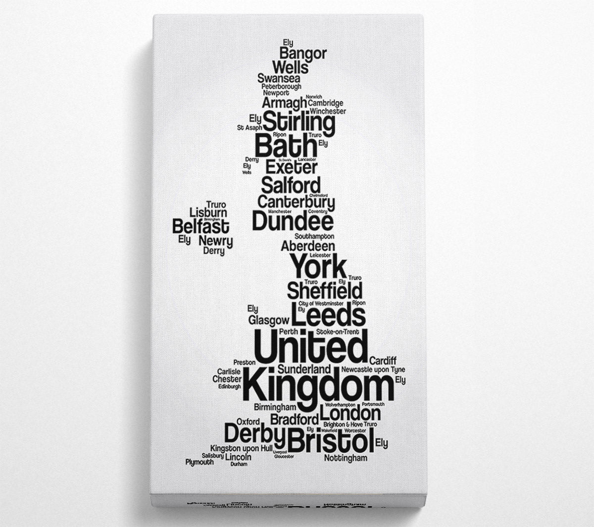 Towns In The UK Canvas Wall Art