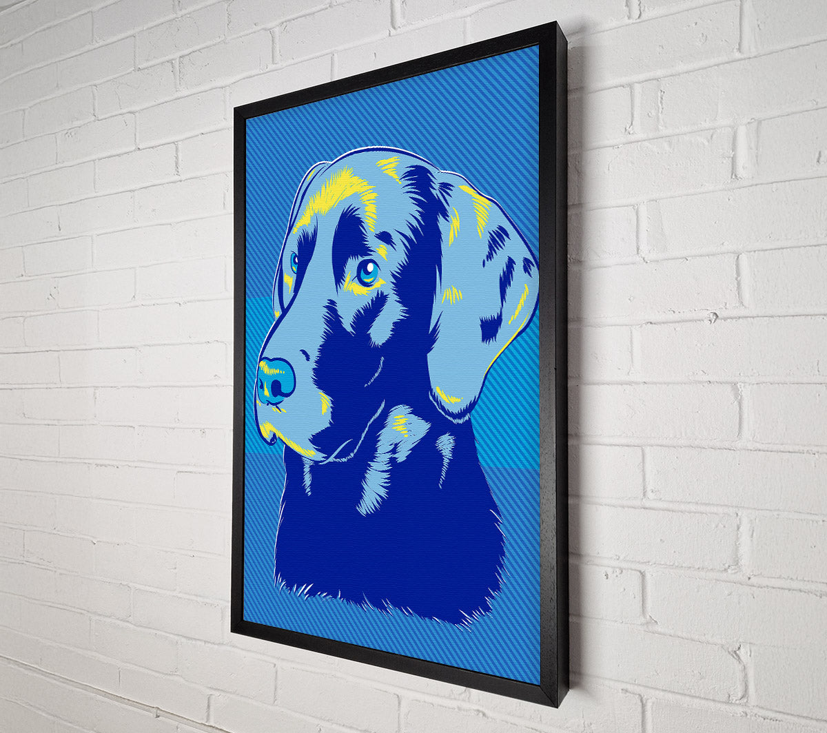Pop Art Labrador Dog Canvas Wall Art