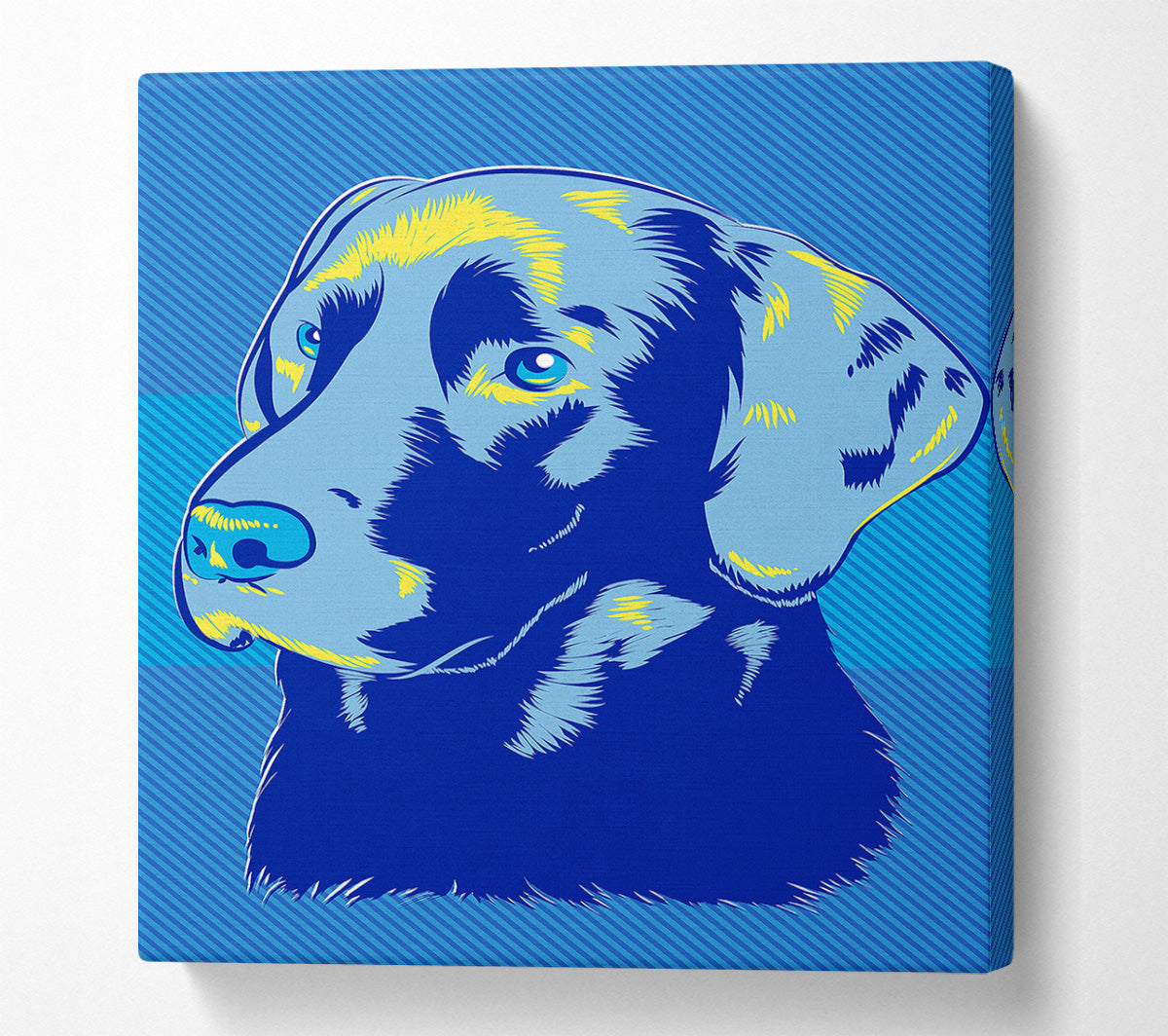 Pop Art Labrador Dog Canvas Wall Art