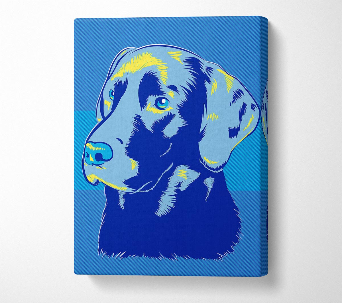Pop Art Labrador Dog Canvas Wall Art