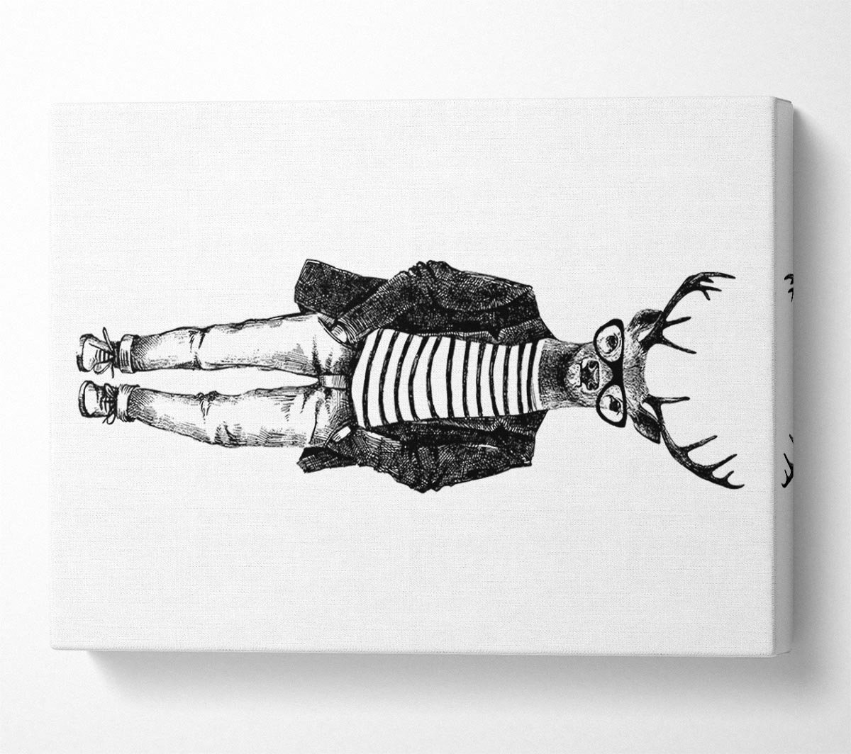 Steve The Stag Canvas Wall Art
