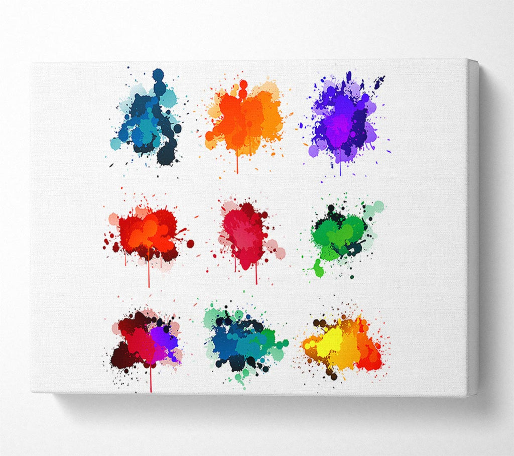Chakra Colours 2 Canvas Wall Art