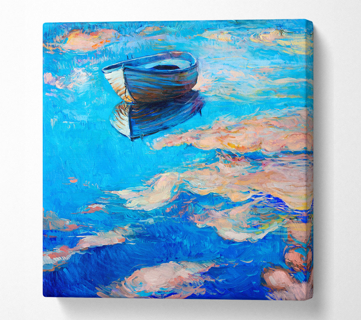 Reflections In The River Canvas Wall Art