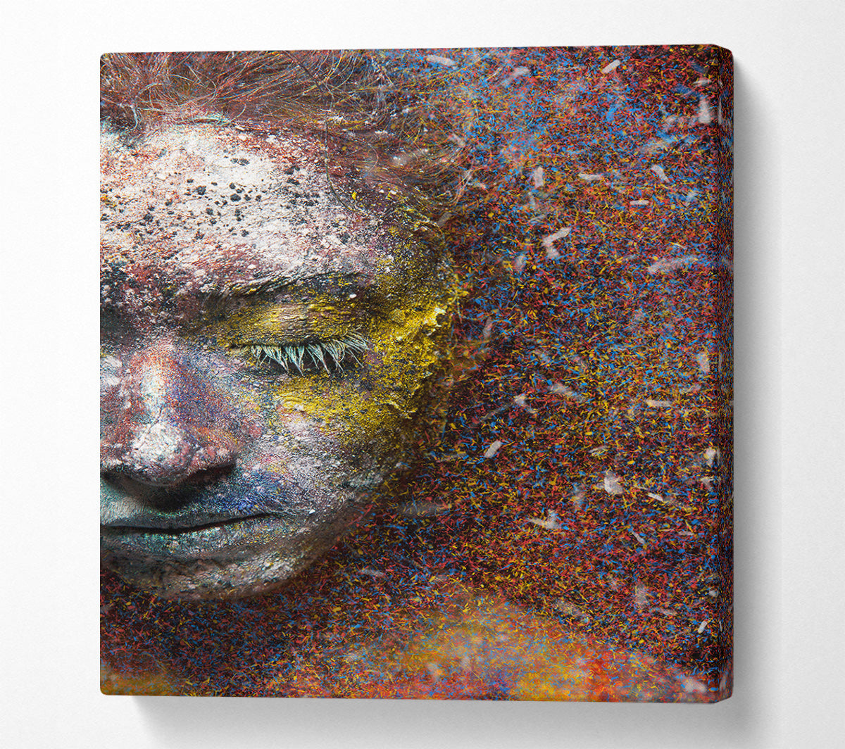 Rainbow Girl Canvas Wall Art