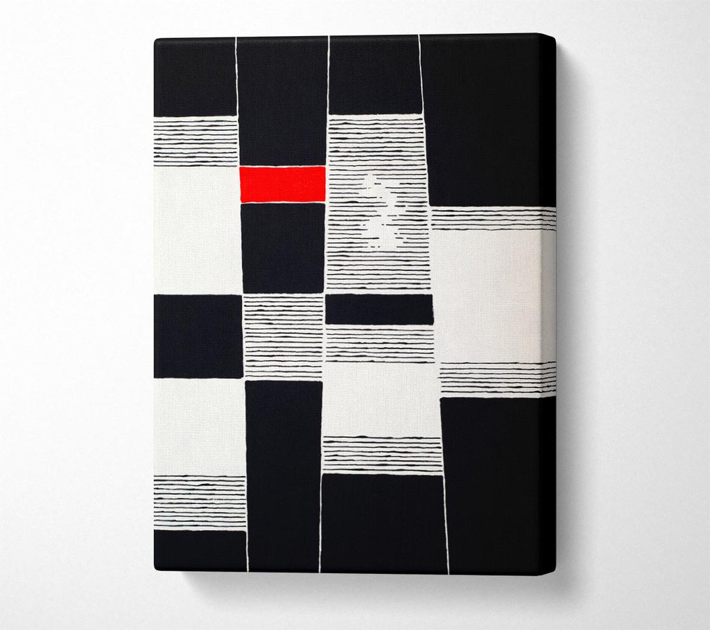 A Touch Of Red Canvas Wall Art