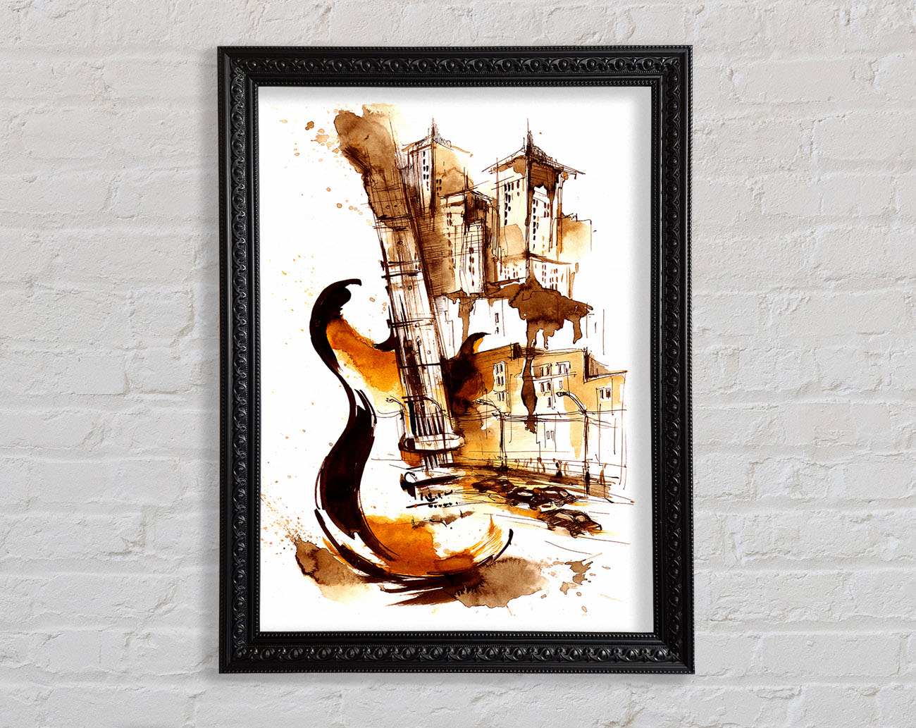 Music In The City Framed Print
