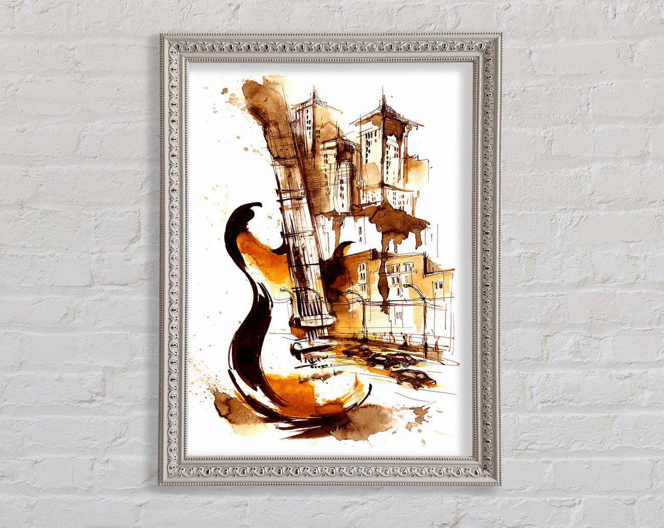 Music In The City Framed Print