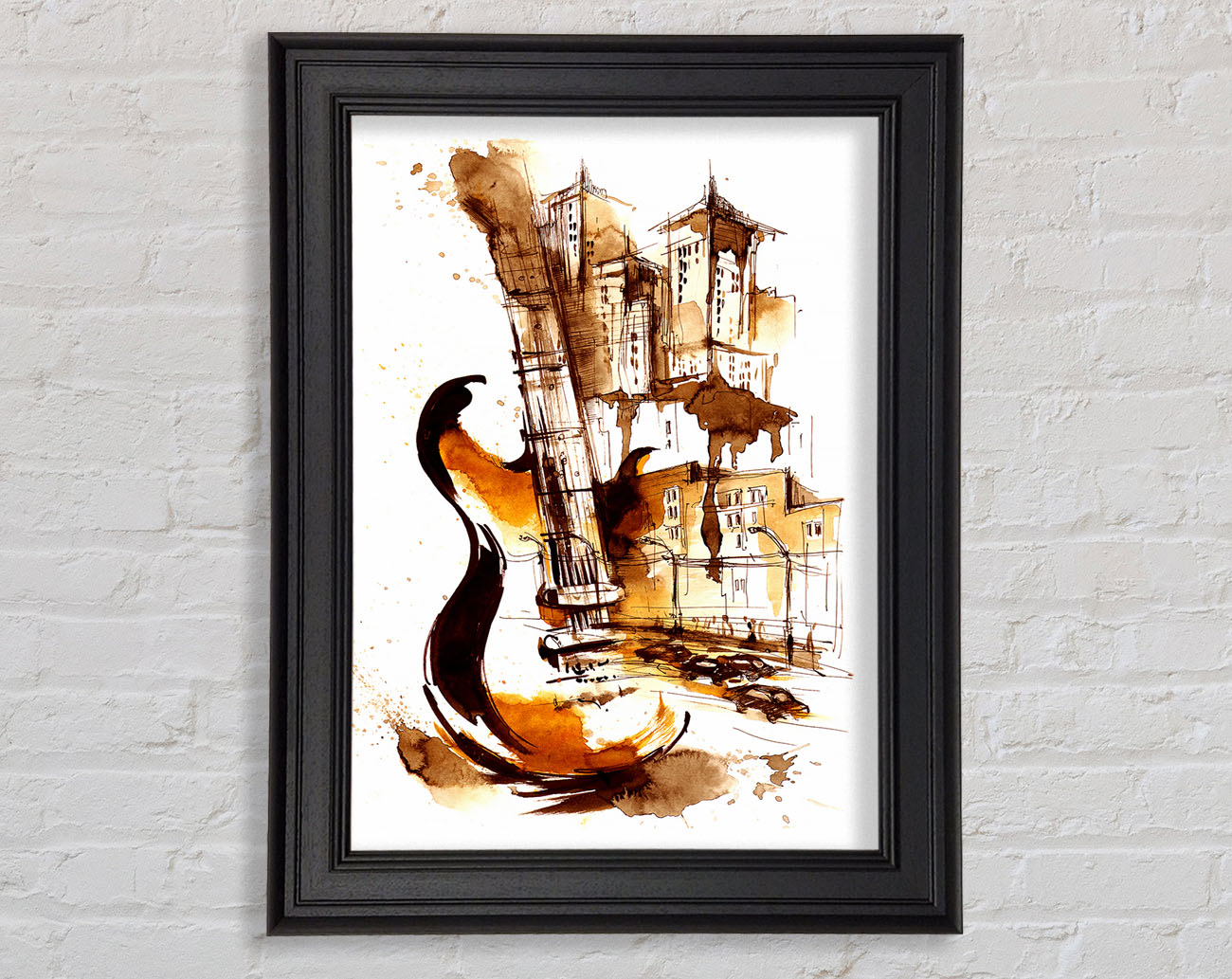 Music In The City Framed Print