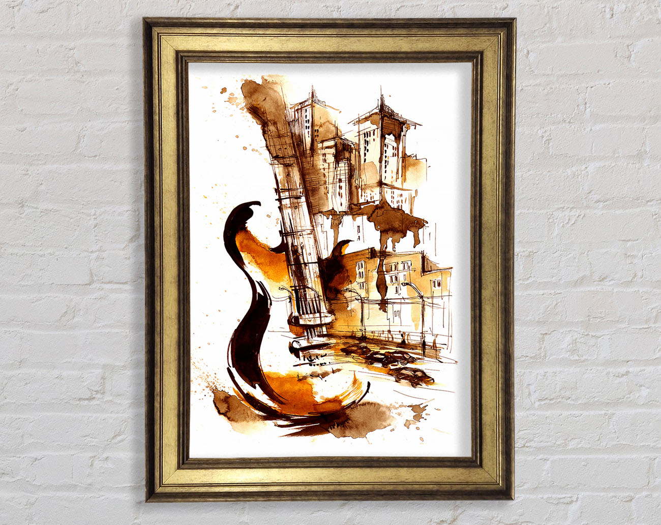 Music In The City Framed Print