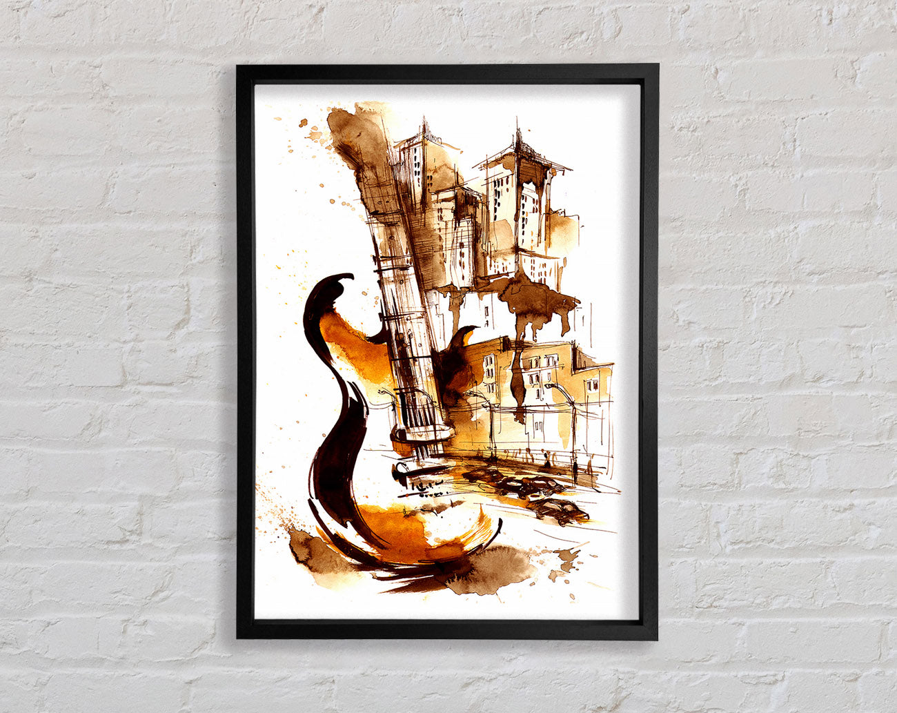 Music In The City Framed Print