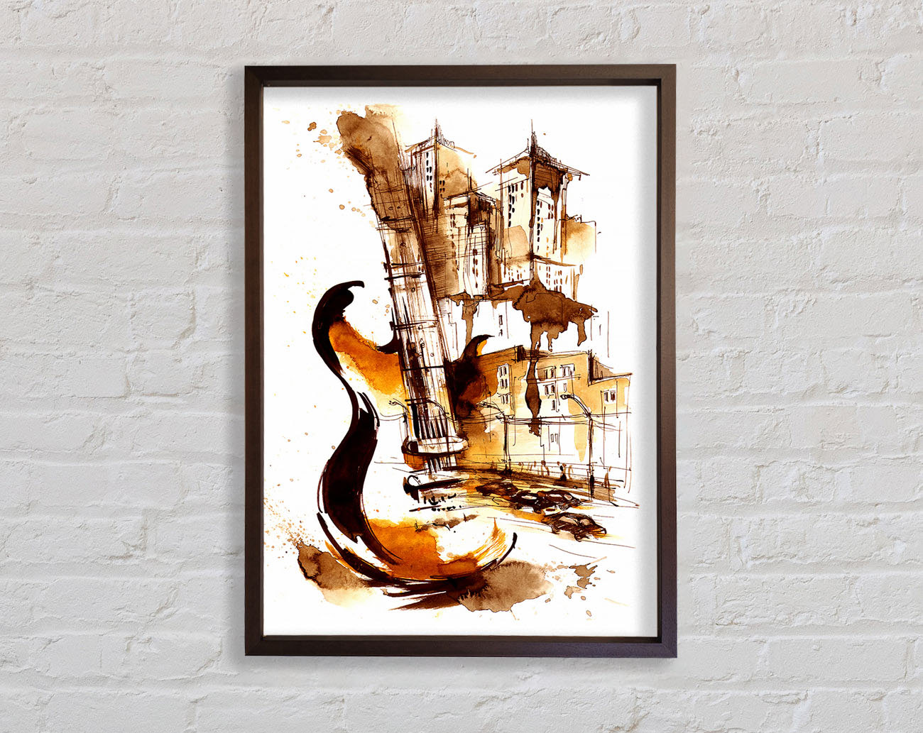 Music In The City Framed Print