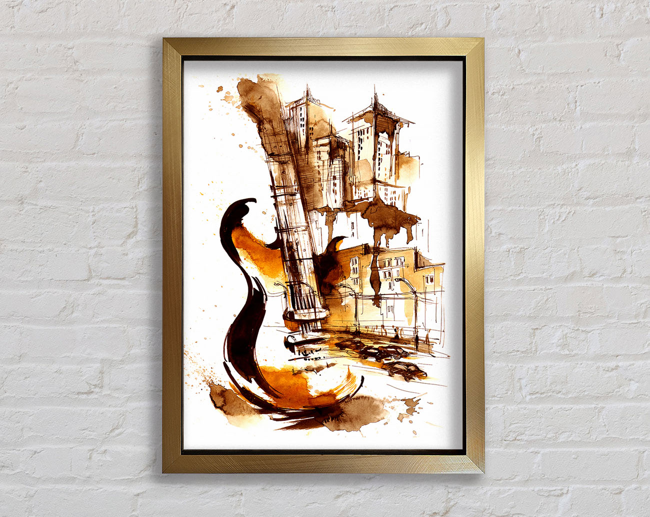 Music In The City Framed Print