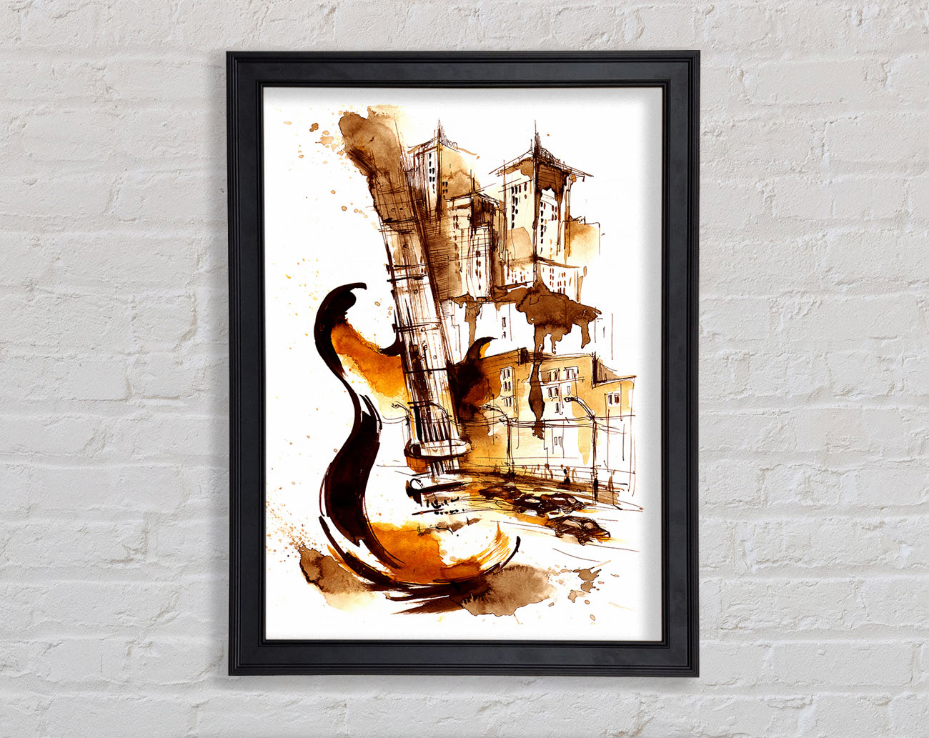 Music In The City Framed Print