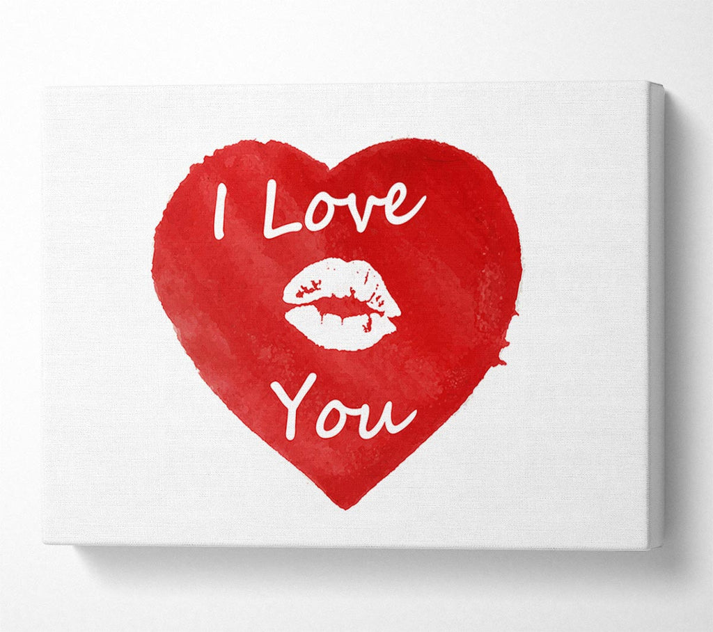I Love You 2 Canvas Print