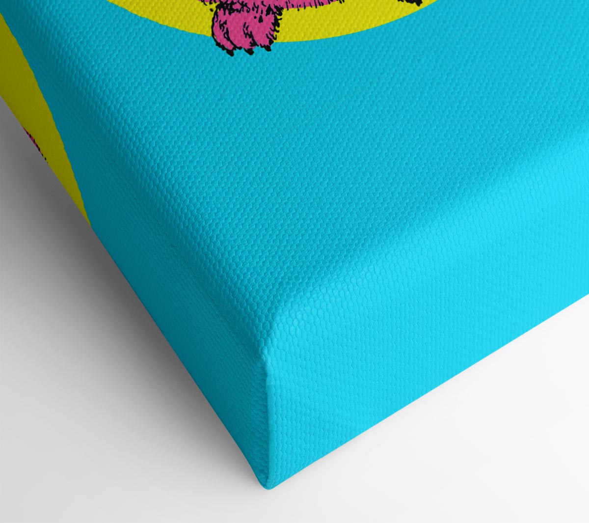 Pug Dog Pink Canvas Wall Art