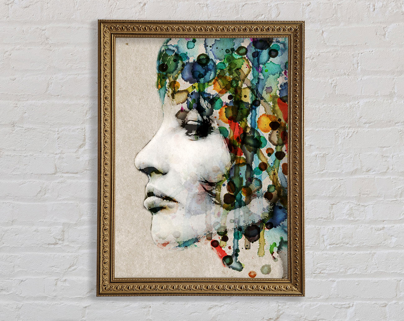 Vintage Woman Framed Print
