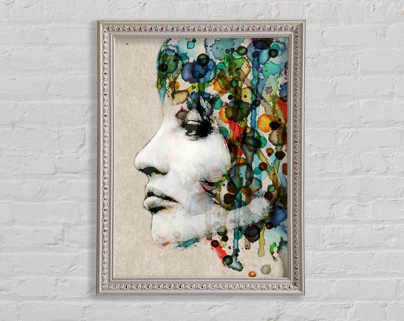 Vintage Woman Framed Print