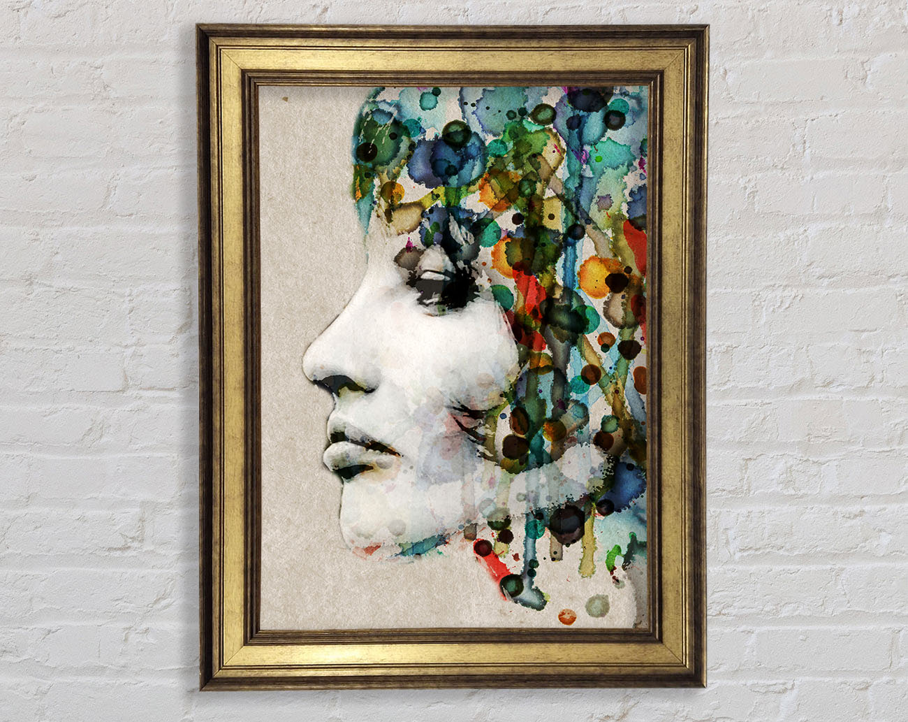 Vintage Woman Framed Print