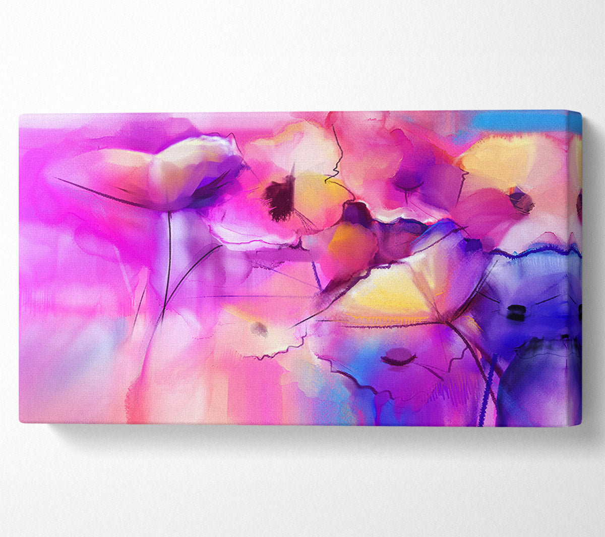 Pink Poppy Vision Canvas Wall Art