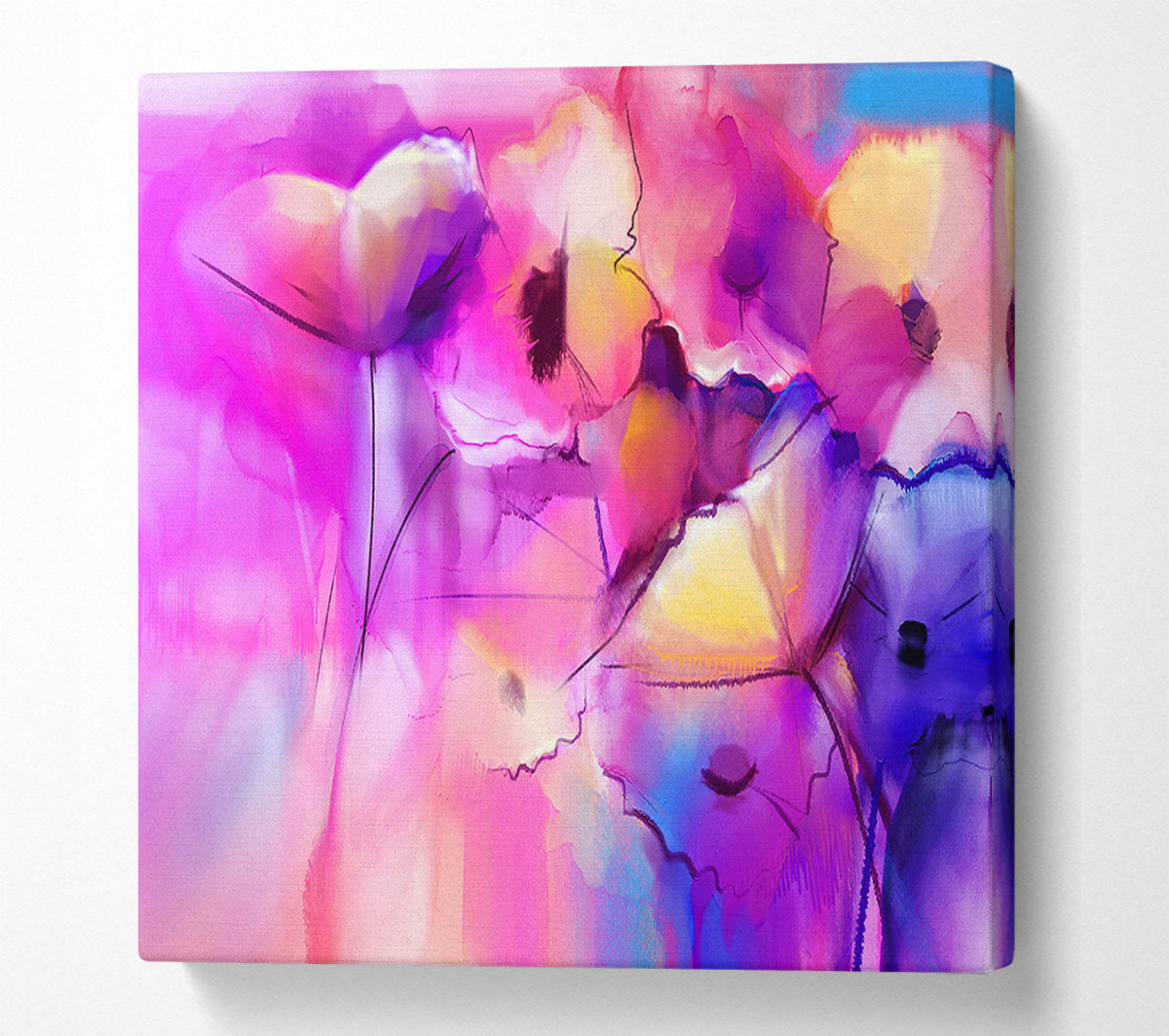 Pink Poppy Vision Canvas Wall Art