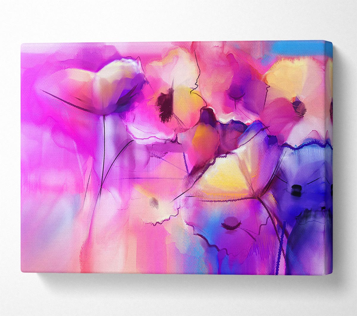 Pink Poppy Vision Canvas Wall Art