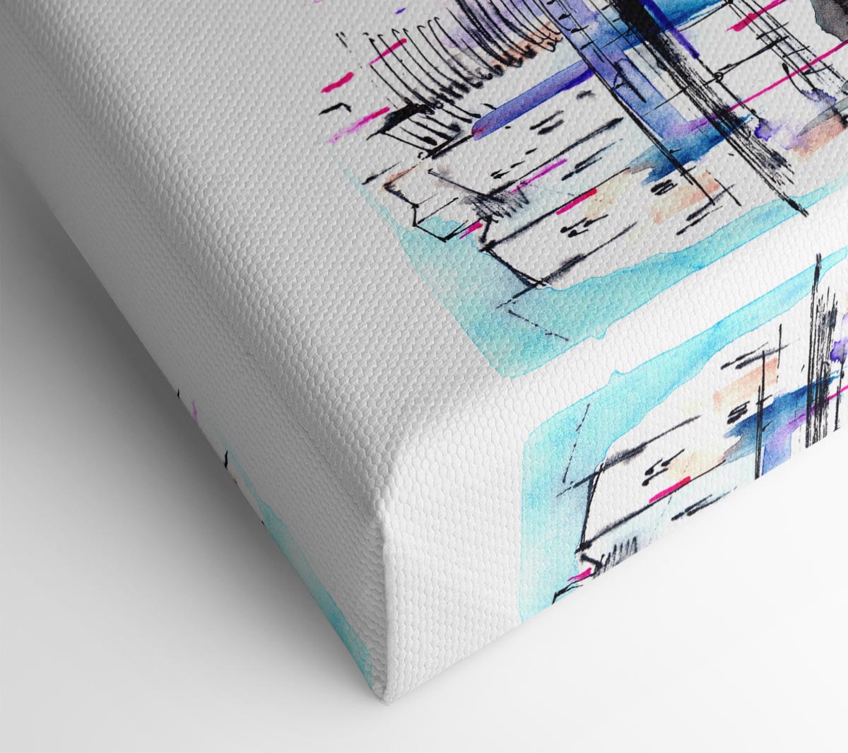 Ring Roads Through The City Canvas Wall Art