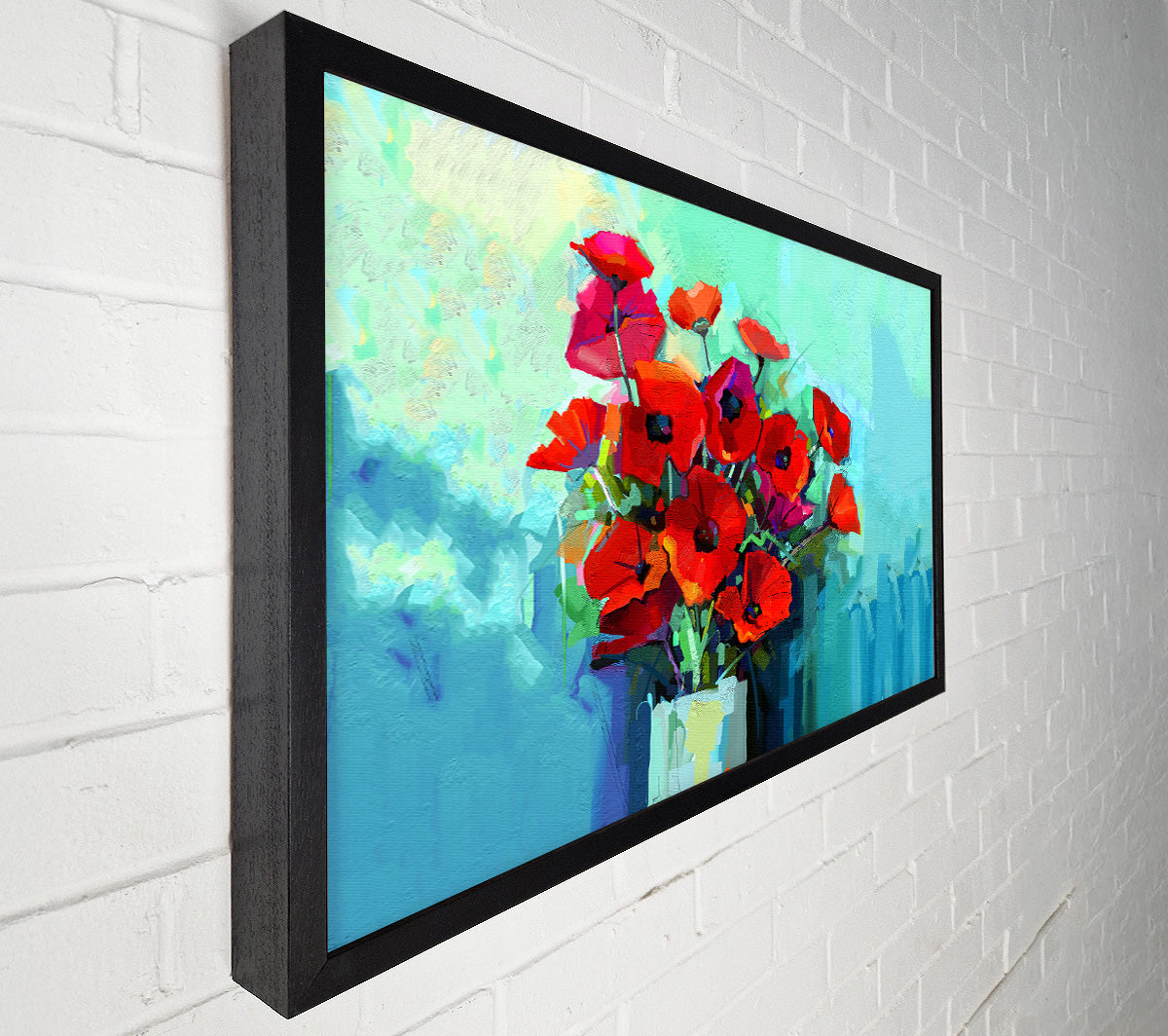 Poppy Vase Beauty Canvas Wall Art
